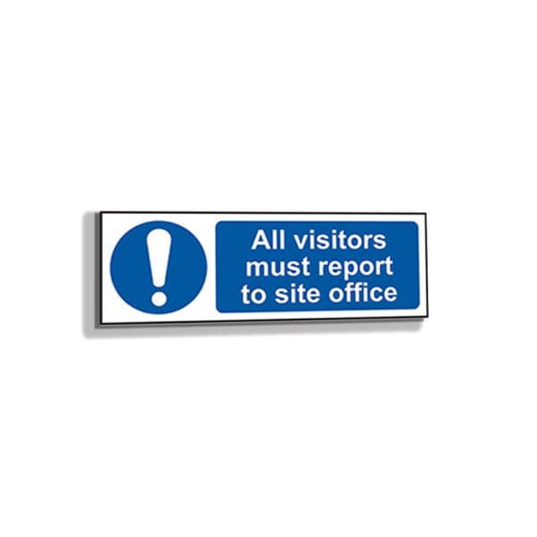 All visitors must report to site office