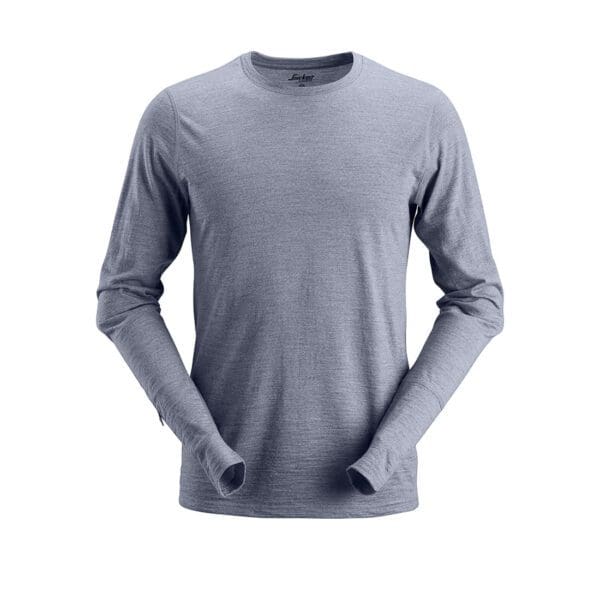 2427 - Wool Long Sleeve T-Shirt 100% mulesing-free merino wool - Image 3