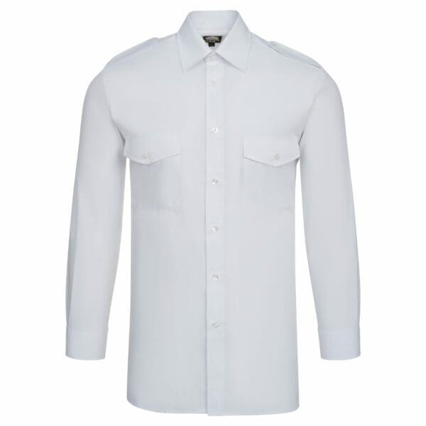 White Long Sleeved Pilot Shirt