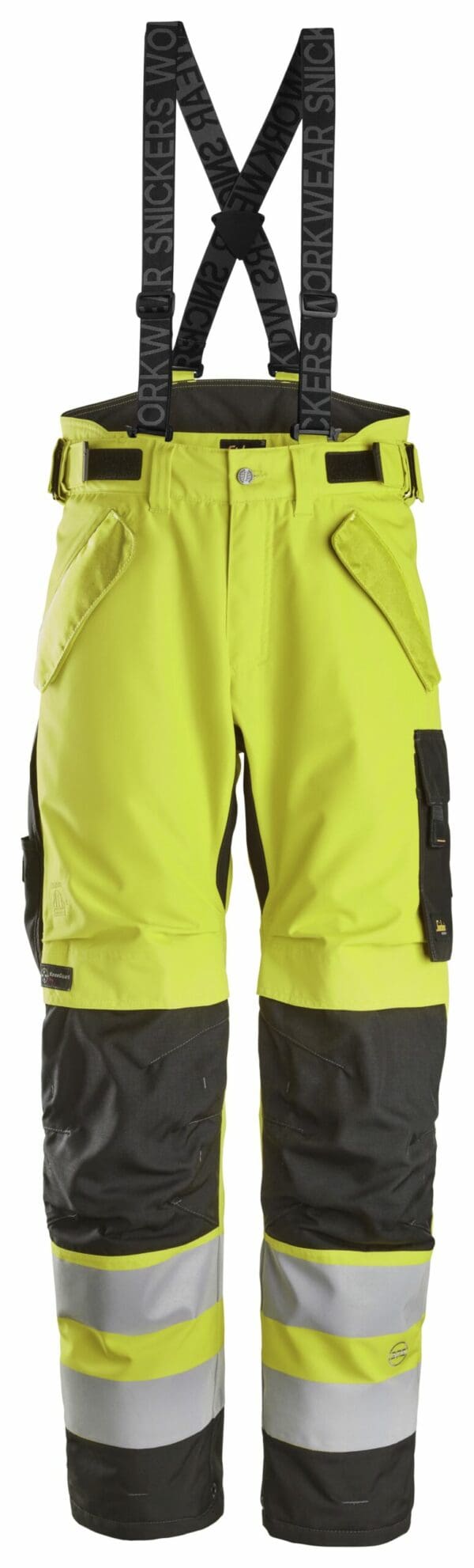 6630 - High-Vis Class 2 Waterproof 37.5 2-Layer Light Padded Trousers - Image 3