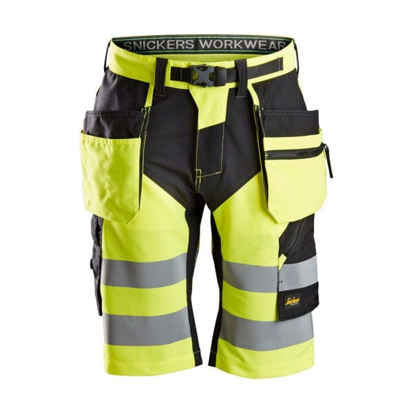6933 - FlexiWork, High-Vis Shorts+ Holster Pockets Class 1