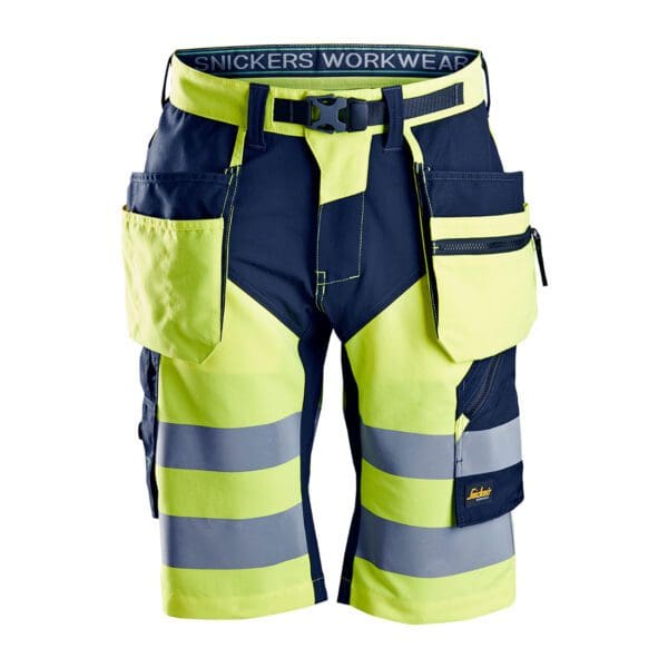 6933 - FlexiWork, High-Vis Shorts+ Holster Pockets Class 1 - Image 3