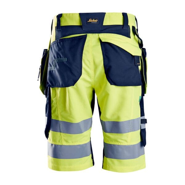 6933 - FlexiWork, High-Vis Shorts+ Holster Pockets Class 1 - Image 4