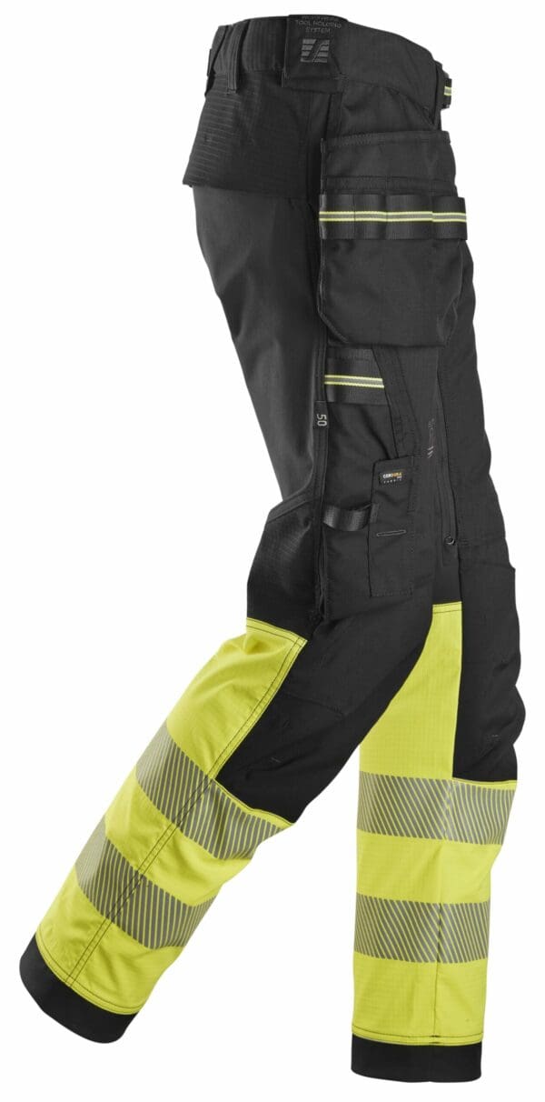 6934 - High-Vis Class 1 Stretch Work Trousers with Holster Pockets - Image 2