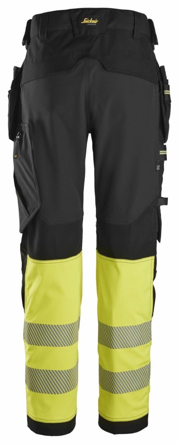 6934 - High-Vis Class 1 Stretch Work Trousers with Holster Pockets - Image 3
