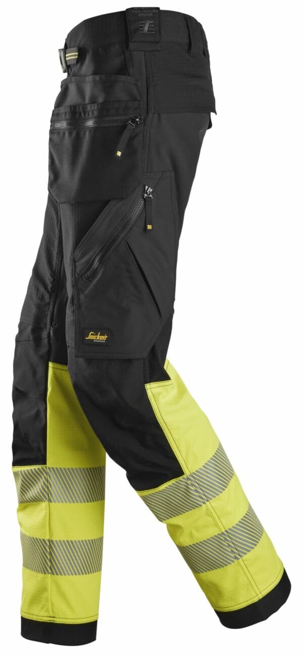6934 - High-Vis Class 1 Stretch Work Trousers with Holster Pockets - Image 4