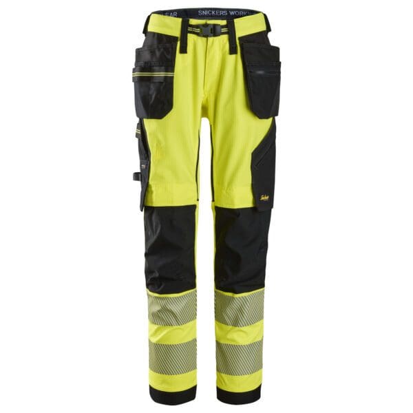 6943 - High-Vis Class 2 Stretch Work Trousers with Holster Pockets