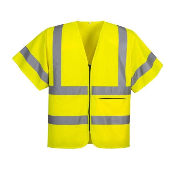 Hi-Vis Half Sleeve Zip Vest