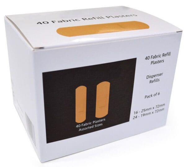 Assorted Fabric Plasters - Pack of 40