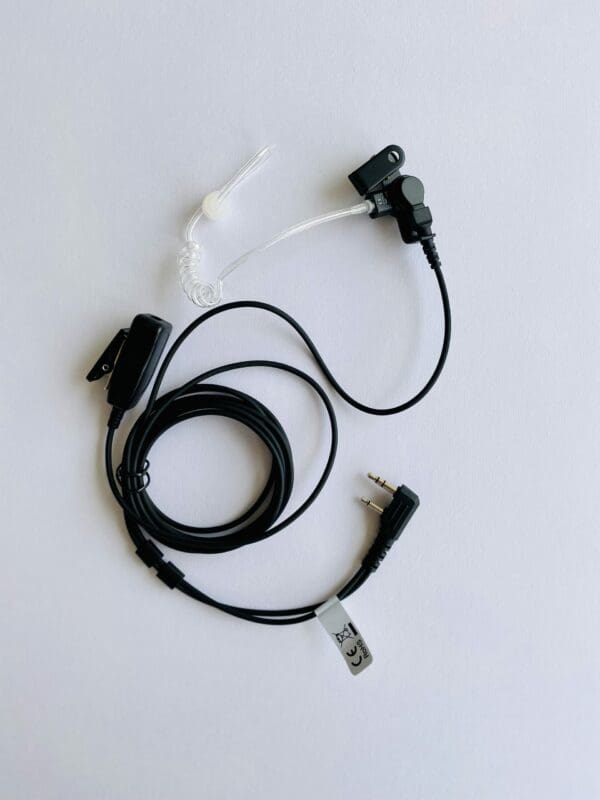Kenwood 2 Pin Covert 2 Wire Acoustic Tube Earpiece