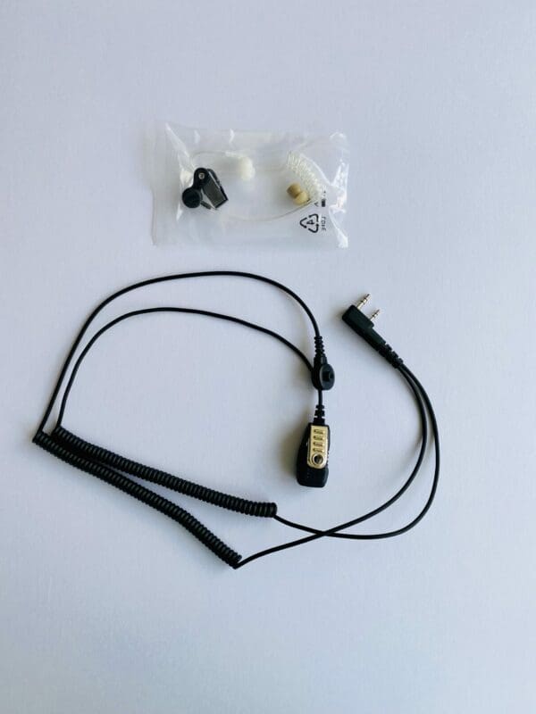 Kenwood Kevlar Lined 2 Wire Acoustic Tube Earpiece - 2 Pin
