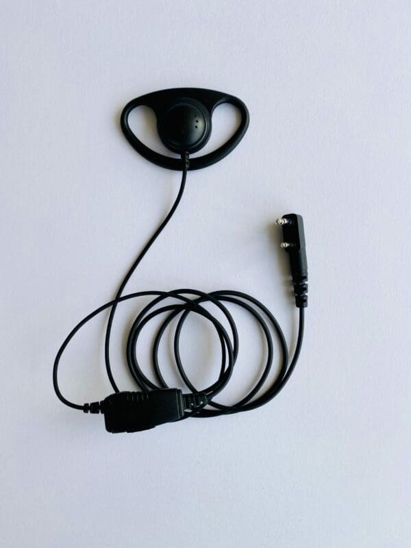 Kenwood Flexi D Shaped Earpiece - 2 Pin Connection