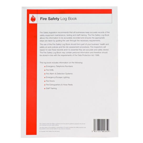 Fire Safety Log Book - Image 2