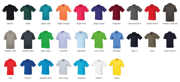 Henbury CoolPlus Polo Shirt Short Sleeved HB475 - Image 2