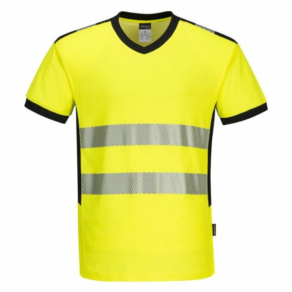 PW3 Hi-Vis V-Neck T-Shirt - Image 3