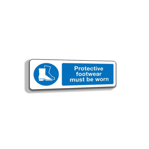 Protective Footwear Must Be Worn In This Area 300 x 100mm