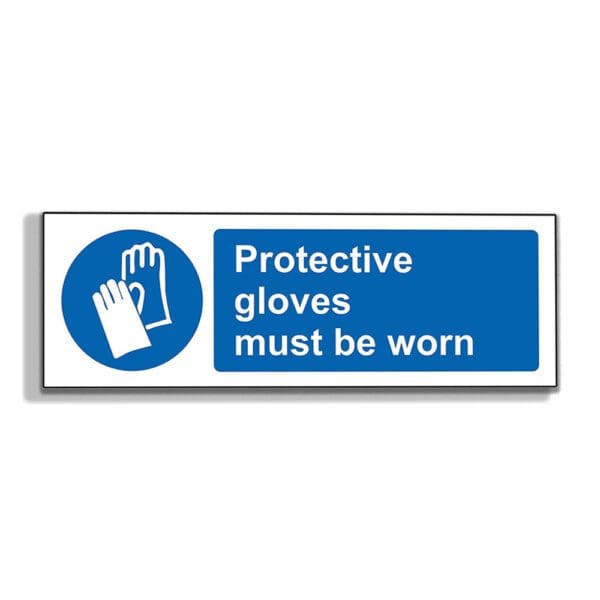 Protective Gloves Must Be Worn 300 x 100mm