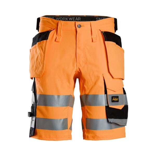 6135 - High-Vis Class 1 Stretch Shorts Holster Pockets
