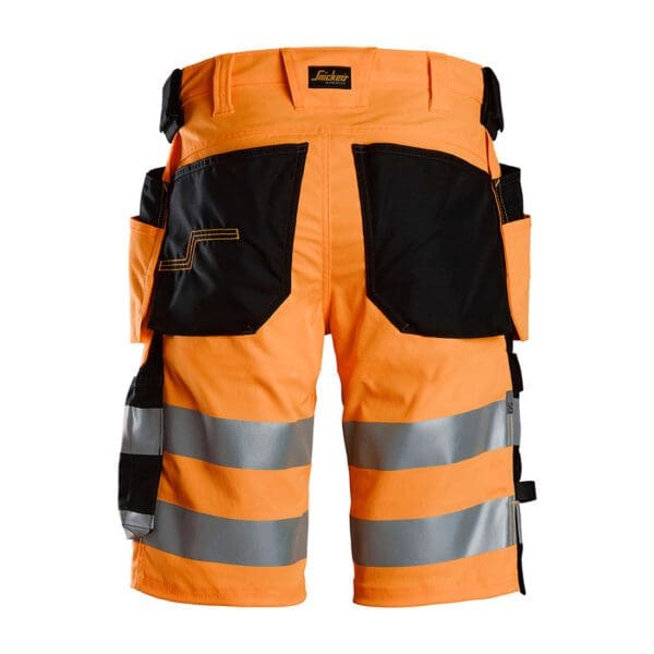 6135 - High-Vis Class 1 Stretch Shorts Holster Pockets - Image 2