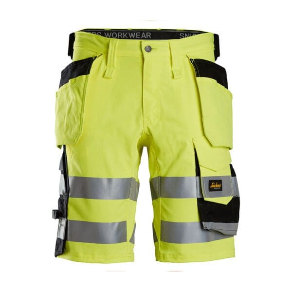 6135 - High-Vis Class 1 Stretch Shorts Holster Pockets - Image 3