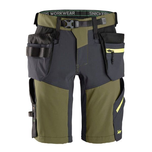 6140 - FlexiWork, Softshell Stretch Shorts+ Holster Pockets - Image 5