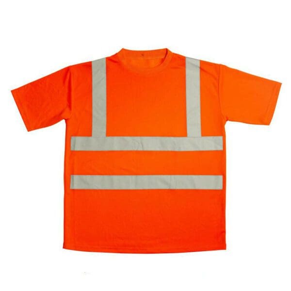 Hi Vis T-Shirt ENISO 20471 class 2 + RIS-3279-TOM (orange) - Image 2