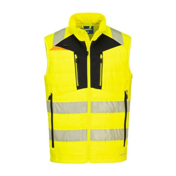 DX4 Hi-Vis Hybrid Baffle Bodywarmer - Image 2