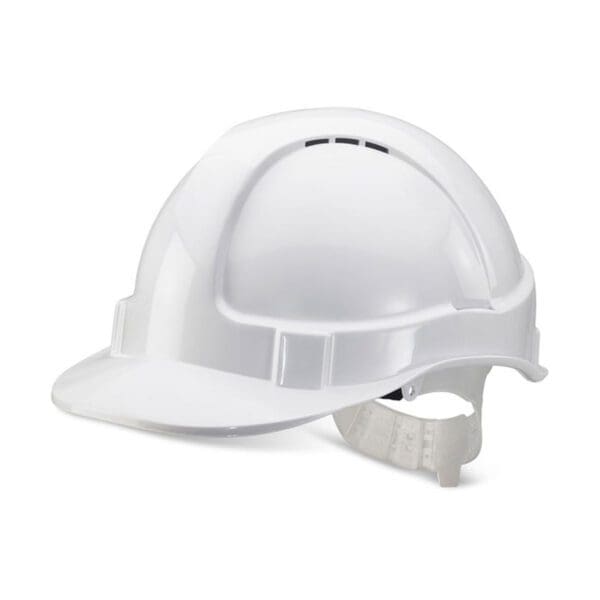 Economy Vented Safety Helmet with Plastic Harness