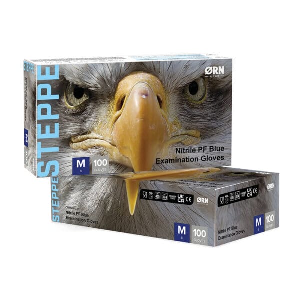 Non-Sterile Nitrile Blue Gloves (Box of 100 Gloves)