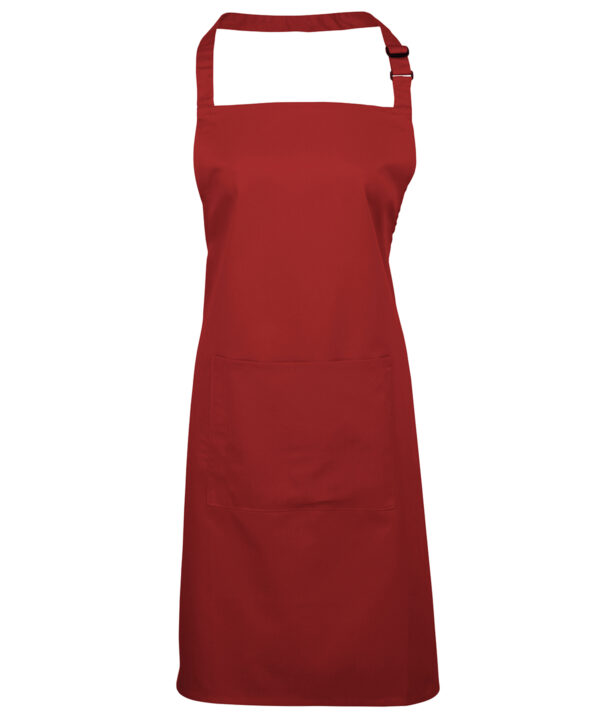 Premier 'Colours' Bib Apron with Pocket - PR154 - Image 2