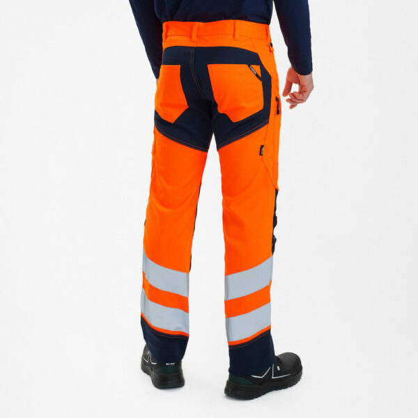 Engel Hi Vis 2 Tone Slim Fit Stretch Trousers - Made Using Recycled Materials - Image 2