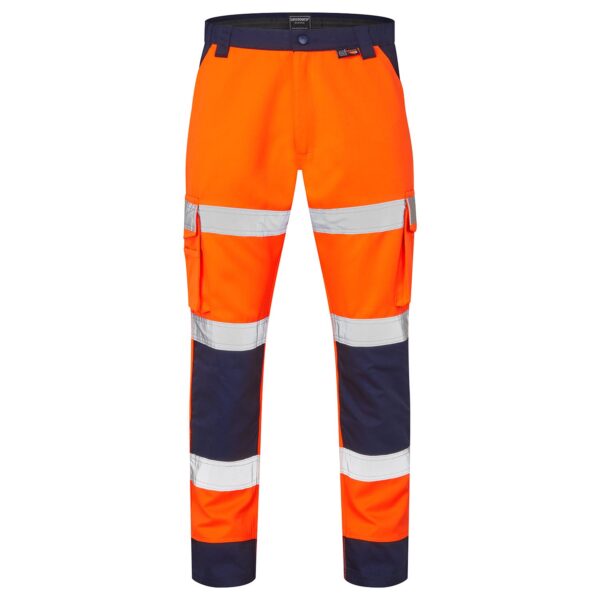 Hi Vis 2 Tone Poly/Cotton Trousers EN ISO 20471 Class 2 - RIS-3279-TOM