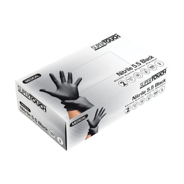 Supertouch 5.5 Powderfree Nitrile Gloves -  Box of 100 Gloves - Image 2