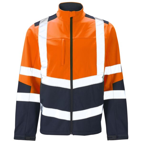 Supertouch Stylish Hi Vis 2 Tone Softshell Jacket