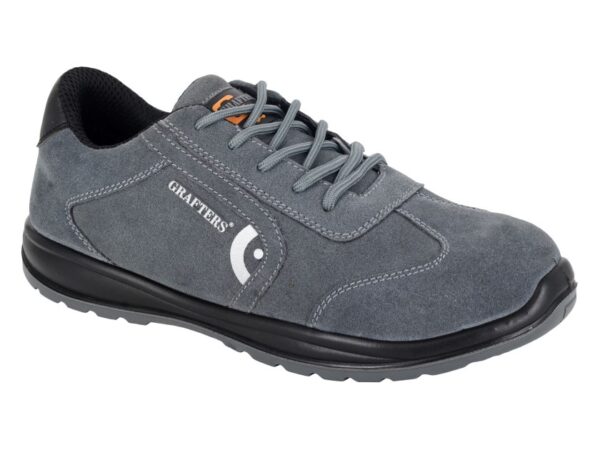 Grey Suede Safety Trainer - SRC Steel Toe