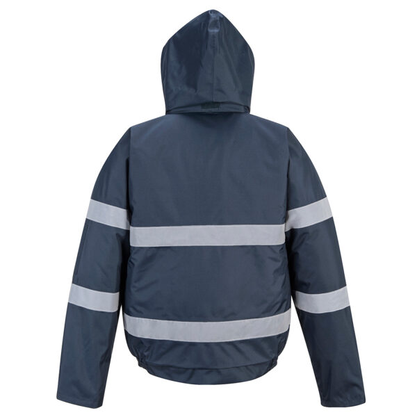 Iona HI Vis Navy Bomber Jacket - Image 2