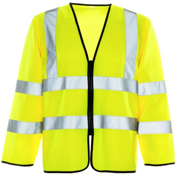 Supertouch Hi Vis Orange Long Sleeved Zip Vest - Image 2