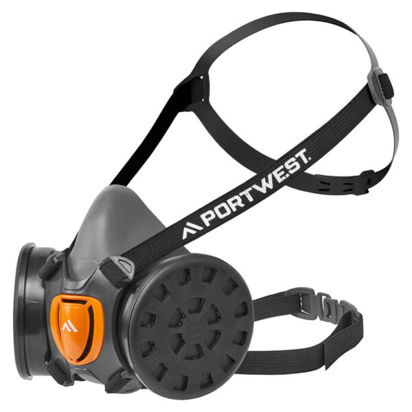 P422 - TPR Half Mask Kit (with FFP3 filters) Grey - Image 2