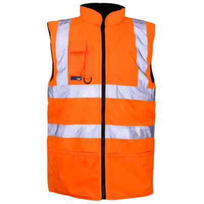 Supertouch Hi Vis Reversible Bodywarmer EN ISO 20471 Class 2