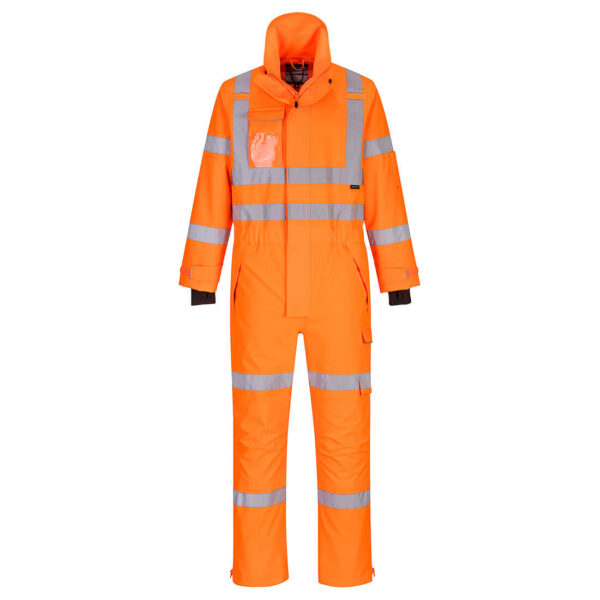 S593 - Hi-Vis Extreme Rain Coverall Orange 4:3