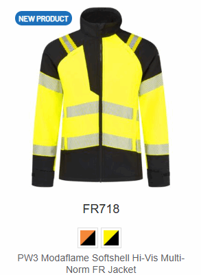 FR718 - PW3 Modaflame Softshell Hi-Vis Multi-Norm FR Jacket