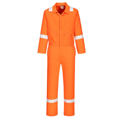 C814 Iona 100% Cotton Coverall EN 17353 Type B2 with Hi vis