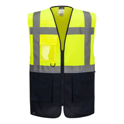 ES076 Essential Hi-Vis Contrast Executive Vest EN ISO 20471-1