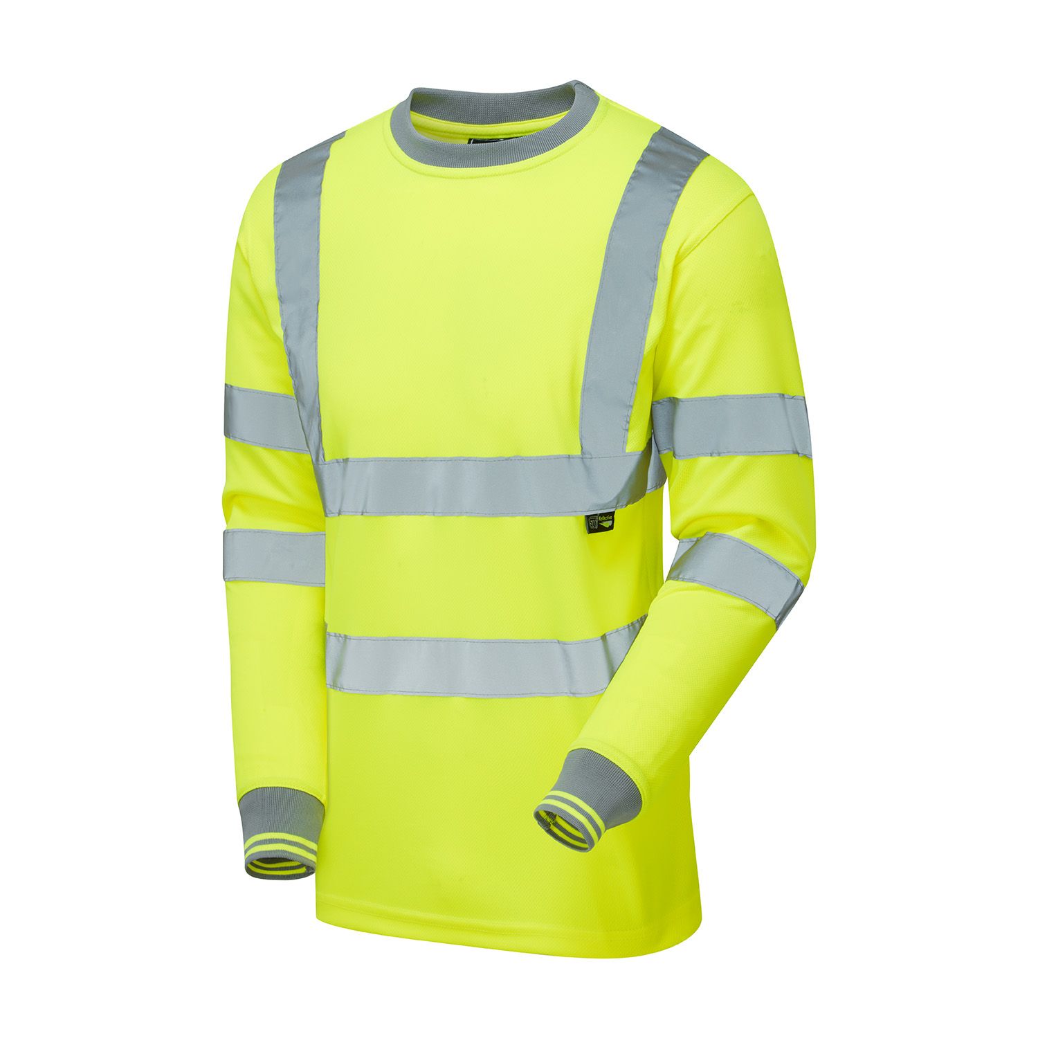 Hi Vis Long Sleeve T-Shirt UPF 40+ Moisture Wicking - EN 20471-3 - Image 3