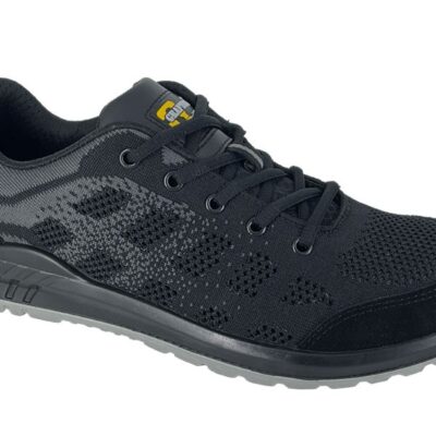 M219F Black Textile Mesh/Suede Safety Trainer EN 20345:2022