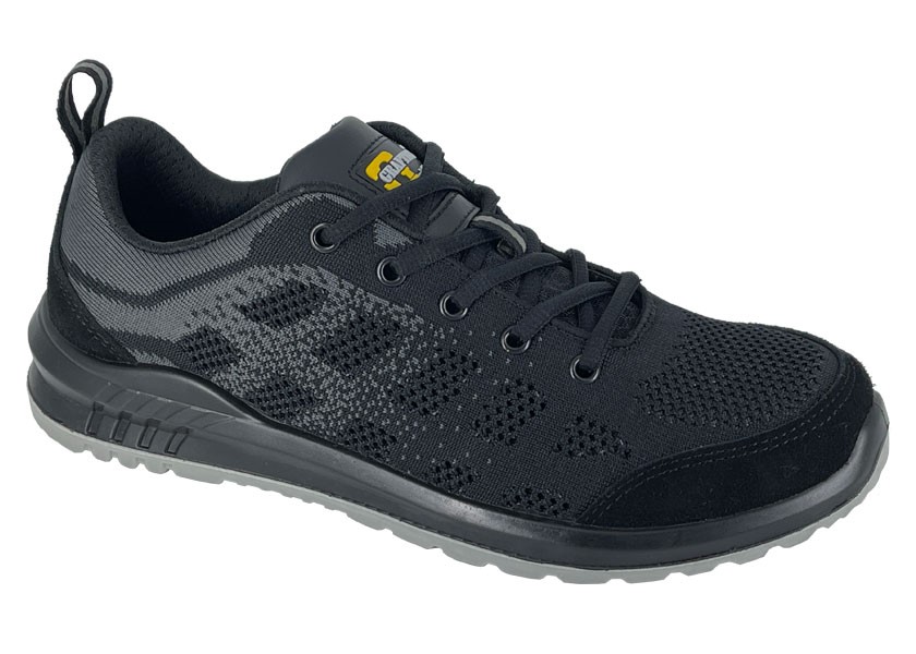 M219F Black Textile Mesh/Suede Safety Trainer EN 20345:2022