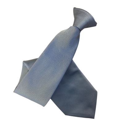 Silver Clip On Tie -