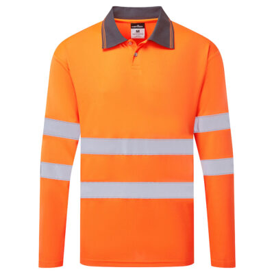 Essential Hi-Vis Long Sleeved Polo