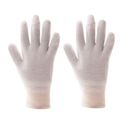 Knitwrist Work Gloves Liner - Beige (XL) 12 Pairs