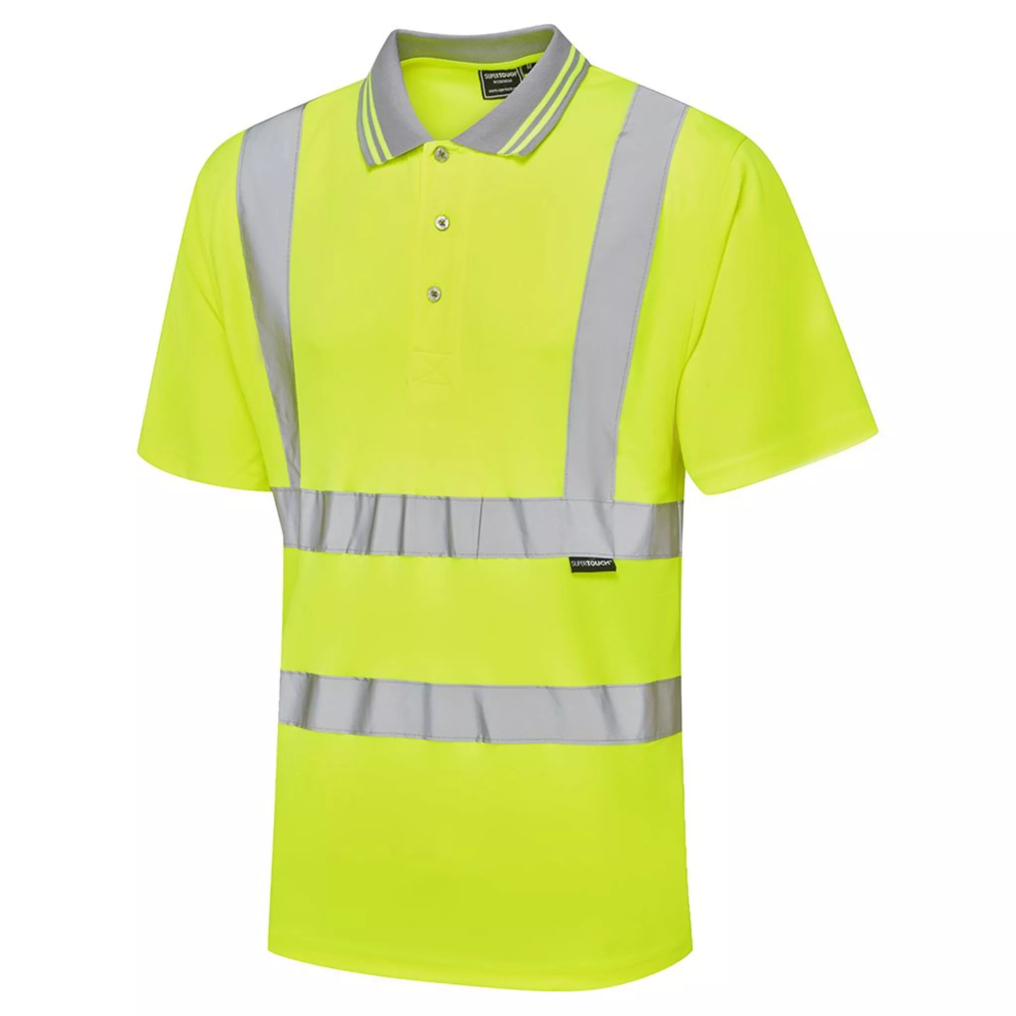 Supertouch Hi Vis Bird Eye Polo Shirt - Yellow